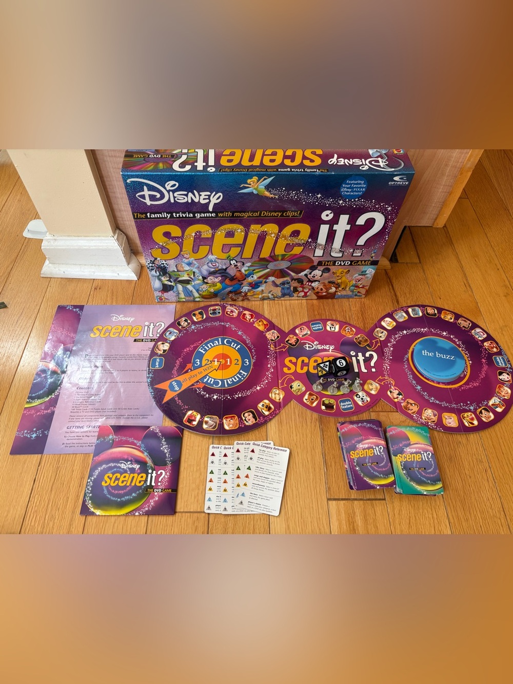 Disney Scene It DVD Game COMPLETE ScreenLife 2004 Pixar Movies Trivia